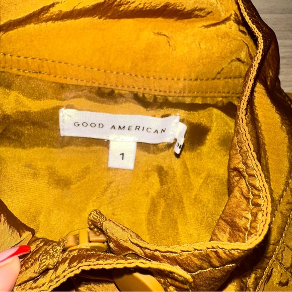 NWT Good American SHINE TRACK JACKET size 1 - Picture 5 of 8